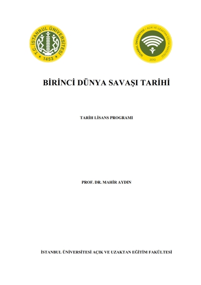 Birinci Dünya Savaşı Tarihi YKS Fotokopi