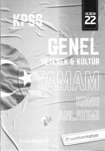 GY GK TAMAM KONU ANLATIMI TEK KİTAP YKS Fotokopi