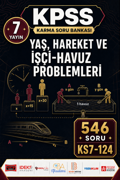 Yaş, Hareket ve İşçi-Havuz Problemleri 7 Yayın 546 Soru