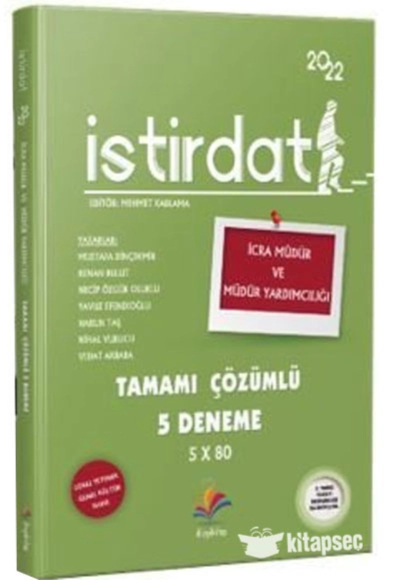 İSTİRDAT TAMAMI ÇÖZÜMLÜ 5 DENEME 5x80 YKS Fotokopi