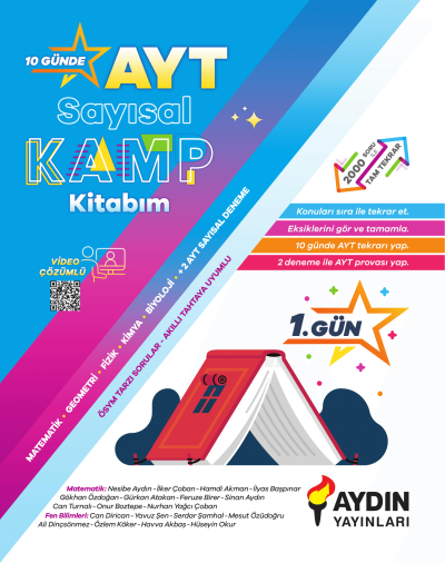 AYT Sayısal Kamp Kitabım Aydın Yayınları YKS Fotokopi