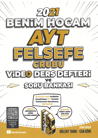 AYT FELSEFE GRB VİDEO DERS DEFTERİ VE SORU BANK YKS Fotokopi