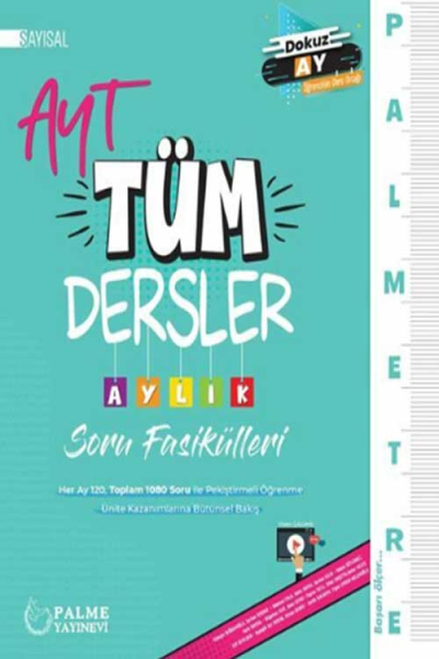 Palmetre AYT Sayısal Tüm Dersler Aylık Çalışma Fasikülleri YKS Fotokopi