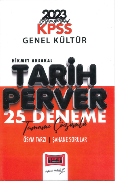 TARİH PERVER 25 DENEME TAMAMI ÇÖZÜMLÜ YKS Fotokopi