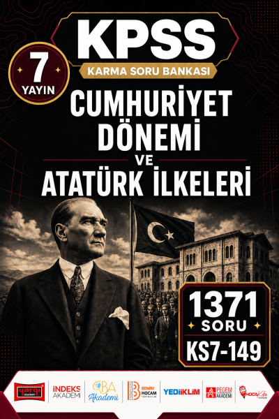 Cumhuriyet Dönemi ve Atatürk İlkeleri 7 Yayın 1371 Soru YKS Fotokopi