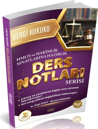 HUKAL HMGS HAKİMLİK Vergi ve Vergi Usul Hukuku Ders Notları Savaş Yayınları