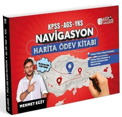 2026 KPSS-AGS-YKS Navigasyon Harita Ödev Kitabı Eğit Akademi YKS Fotokopi