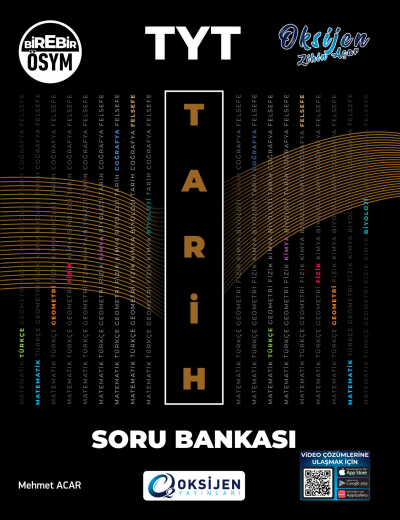 TYT Tarih Soru Bankası Oksijen Yayınları YKS Fotokopi