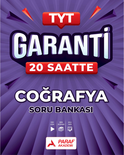 TYT Garanti 20 Saatte Coğrafya Soru Bankası Paraf Akademi YKS Fotokopi