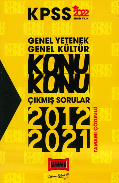 GKGY KONU KONU TÜM DERSLER 2012-2021 ÇÖZÜMLÜ ÇIKMIŞ SORULAR YKS Fotokopi