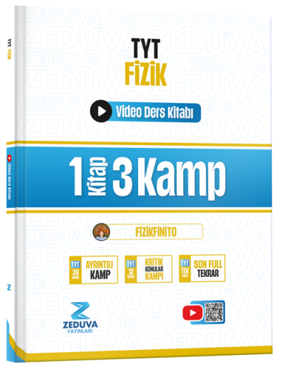 Fizikfinito TYT Fizik 1 Kitap 3 Kamp Video Ders Kitabı Zeduva Yayınları YKS Fotokopi