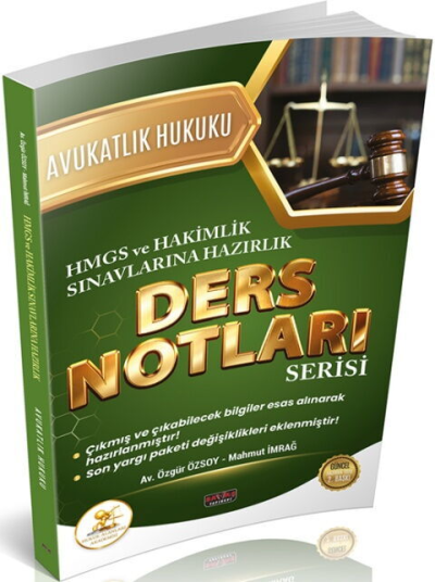 HUKAL HMGS HAKİMLİK Avukatlık Hukuku Ders Notları Savaş Yayınları