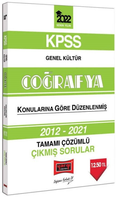 2022 KPSS Genel Kültür Coğrafya Tamamı Çözümlü Çıkmış Sorular 2012-2021 YKS Fotokopi