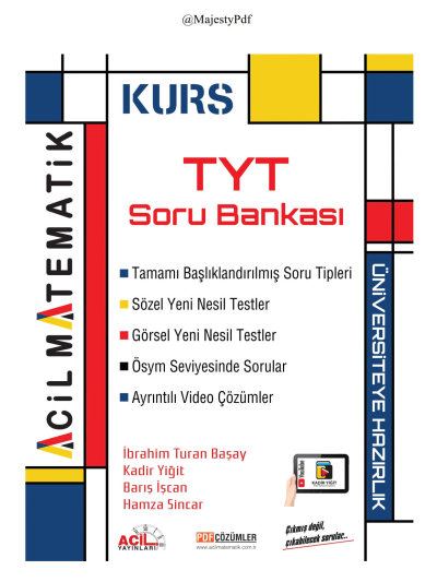 TYT Matematik KURS Soru Bankası Acil Yayınları YKS Fotokopi