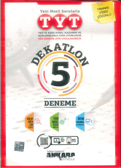 TYT DEKATLON 5 DENEME YKS Fotokopi