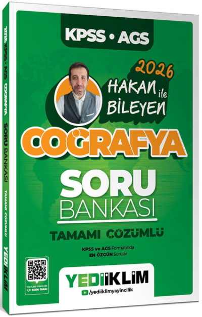 2026 KPSS AGS Coğrafya Tamamı Çözümlü Soru Bankası-Hakan Bileyen Yediiklim Yayınları YKS Fotokopi