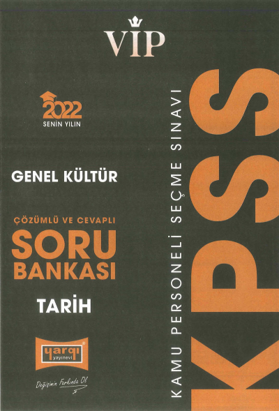 VİP SERİSİ TARİH SORU BANKASI ÇÖZÜMLÜ YKS Fotokopi