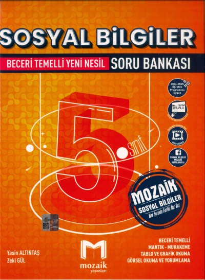 5. Sınıf Sosyal Bilgiler Soru Bankası Mozaik Yayınları YKS Fotokopi