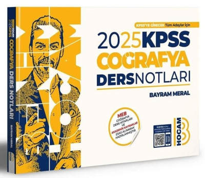 Benim Hocam Yayınları 2025 KPSS Coğrafya Video Ders Notları YKS Fotokopi
