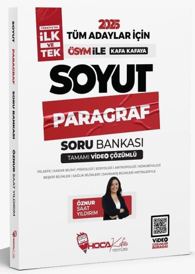 2025 Tüm Adaylar İçin Soyut Paragraf Soru Bankası Video Çözümlü Hoca Kafası Yayınları YKS Fotokopi