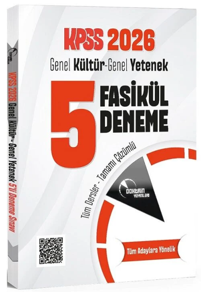 KPSS Genel Yetenek Genel Kültür 5 Deneme Fasikül Çözümlü Doktrin Yayınları YKS Fotokopi