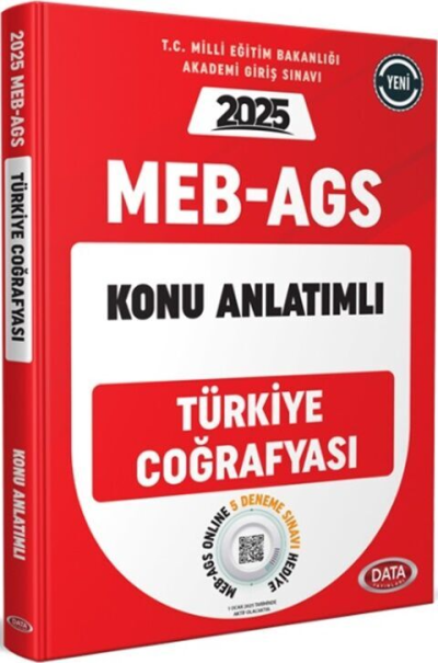 2025 MEB AGS Türkiye Coğrafyası Konu Anlatımlı Data Yayınları YKS Fotokopi
