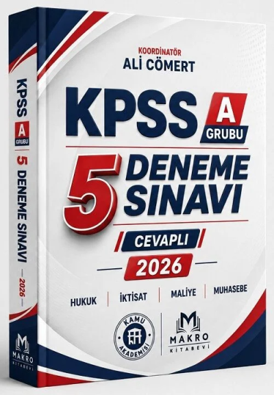 2026 KPSS A Grubu 5 Deneme Ali Cömert Makro Kitabevi YKS Fotokopi