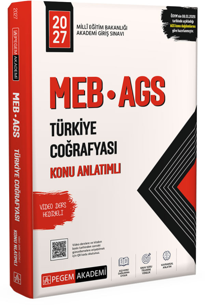2027 MEB-AGS Türkiye Coğrafyası Konu Anlatımlı Pegem Akademi Yayınları YKS Fotokopi