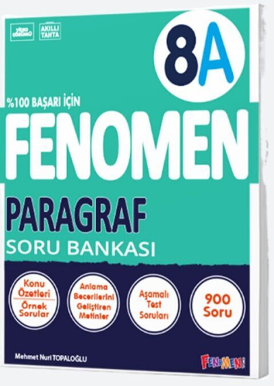 8. Sınıf Paragraf A Fenomen Soru Bankası Fenomen Okul Yayınları YKS Fotokopi