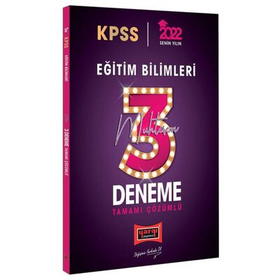 KPSS Eğitim Bilimleri Tamamı Çözümlü Muhteşem 3 Deneme YKS Fotokopi
