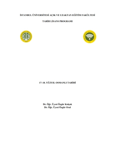 17-18. Yüzyıl Osmanlı Tarihi YKS Fotokopi