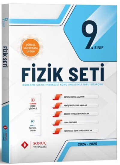 9. Sınıf Fizik Modüller Set Sonuç Yayınları YKS Fotokopi
