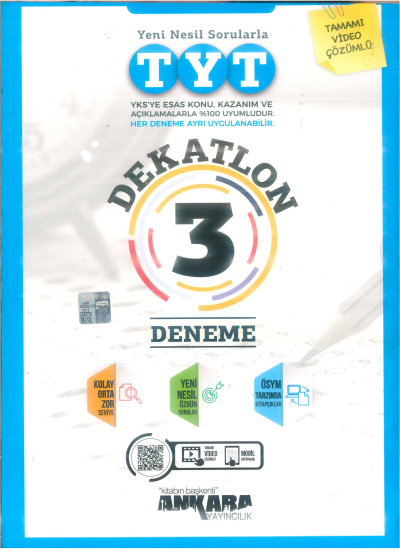 TYT DEKATLON 3 DENEME YKS Fotokopi