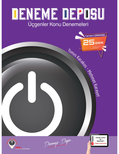 AYT Üçgenler Deneme Deposu Acil Yayınları 25 Deneme YKS Fotokopi