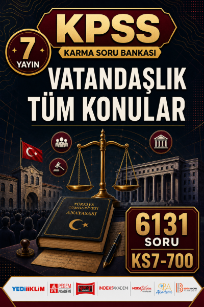 Vatandaşlık Tüm Konular 7 Yayın 6131 Soru YKS Fotokopi