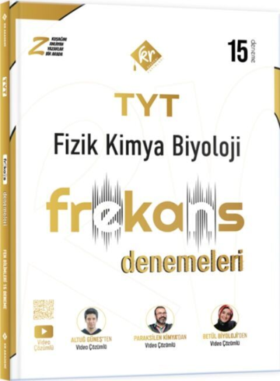 TYT Fizik Kimya Biyoloji FKB 15 li Frekans Denemeleri KR Akademi YKS Fotokopi
