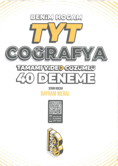 TYT Coğrafya Tamamı Video Çözümlü 40 Deneme Sınavı YKS Fotokopi