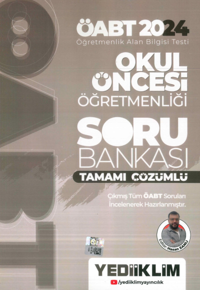 ÖABT OKUL ÖNCESİ ÖĞRETMENLİĞİ SORU BANKASI TAMAMI ÇÖZÜMLÜ YKS Fotokopi