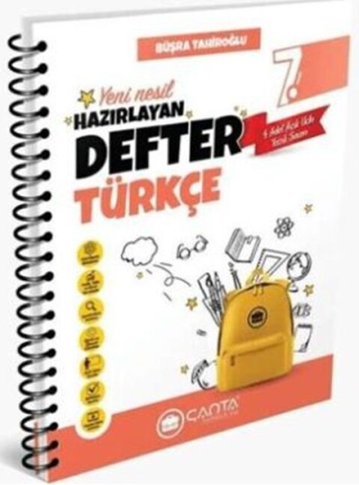 7. Sınıf Türkçe Hazırlayan Defter Çanta Yayınları YKS Fotokopi