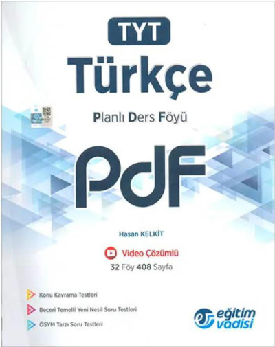 TYT Türkçe Planlı Ders Föyü PDF Eğitim Vadisi Yayınları YKS Fotokopi