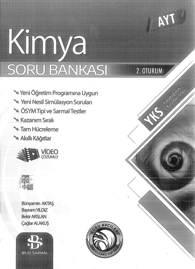 AYT KİMYA SORU BANKASI YKS Fotokopi
