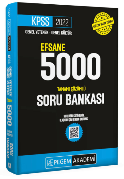 2022 KPSS Genel Yetenek Genel Kültür Efsane 5000 Tamamı Çözümlü Soru Bankası YKS Fotokopi
