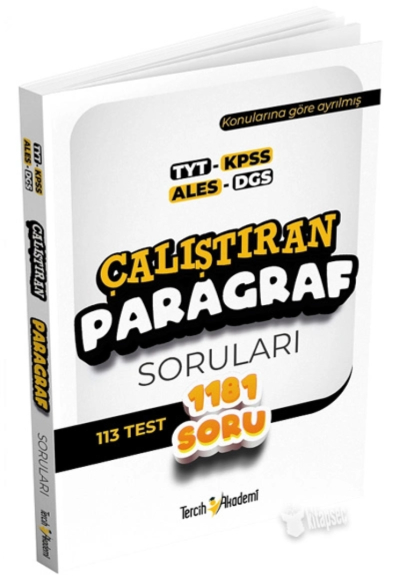 ÇALIŞTIRAN PARAGRAF SORULARI 1181 SORU YKS Fotokopi