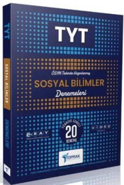 TYT Sosyal Bilimler Deneme Kitabı Toprak Yayıncılık YKS Fotokopi