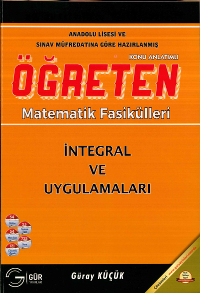 TYT-AYT ÖĞRETEN MATEMATİK İNTEGRAL VE UYGULAMALARI KONU ANLATIMLI YKS Fotokopi