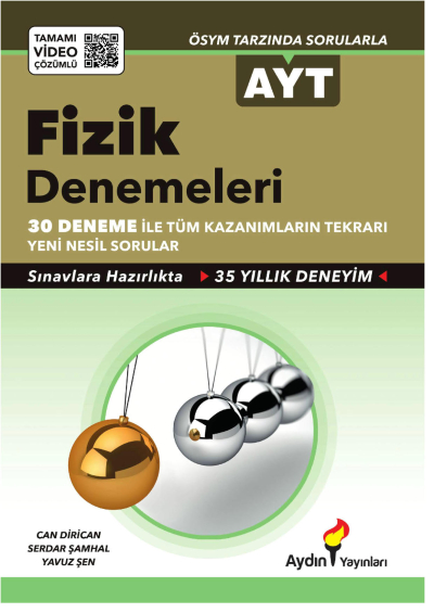 AYT Fizik 30 lu Denemeleri Aydın Yayınları YKS Fotokopi