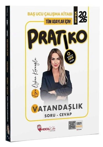 2026 KPSS Vatandaşlık Pratiko Soru Cevap Çalışma Kitabı Hoca Kafası Yayınları YKS Fotokopi
