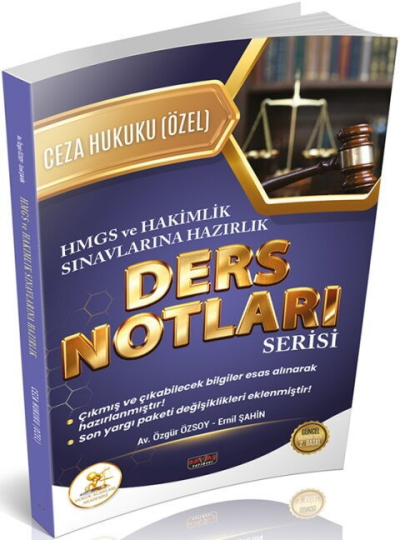 HUKAL HMGS HAKİMLİK Ceza Hukuku Özel Hükümler Ders Notları Savaş Yayınları YKS Fotokopi