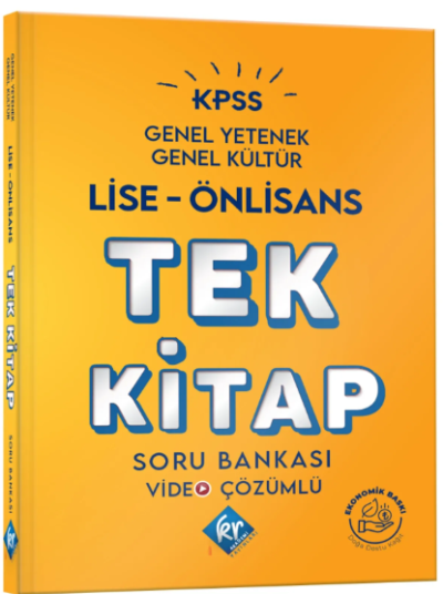 LİSE-ÖNLİSANS TEK KİTAP SORU BANKASI VİDEO ÇÖZÜMLÜ (TÜM DERSLER) YKS Fotokopi
