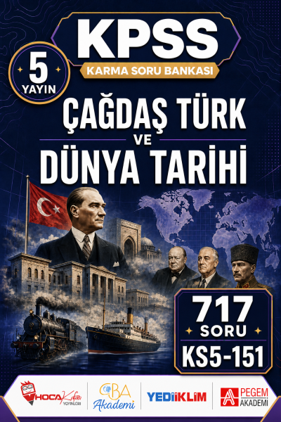 Çağdaş Türk ve Dünya Tarihi 5 Yayın 717 Soru YKS Fotokopi